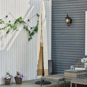 Outsunny Pokrowiec na Parasol z Zamkiem Błyskawicznym Ochronny Ø300cm | Aosom PL