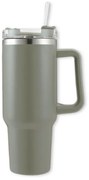 Kubek termiczny ze słomką TERMOS 1000 ml, szary