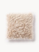 Poszewka na poduszkę ze sztucznego futra Mathilde, kręcone włosie
