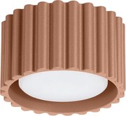 Lampa Sufitowa Minimalistyczny Aura, Aluminium - 1 Źródło - L.10 X H.10 Cm - Mocca