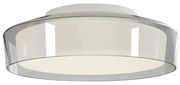 Biała lampa sufitowa SULION Nilo, ø 30 cm