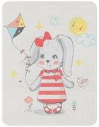 Biały dywan dziecięcy 100x140 cm Happy Bunny – Oyo Concept