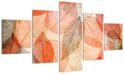 Obraz malowanych jesiennych liści (125x70 cm)