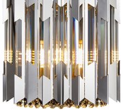 Kinkiet RITZ CHROME 2xE14, kryształowy, glamour