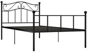 Czarne loftowe metalowe łóżko 90x200 cm P7-N13