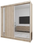 Szafa przesuwna - Greco 200 cm, dąb sonoma