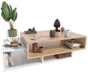 Nowoczesna Ława Do Salonu Dąb Artisan + Biały A1-W58