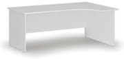 Narożne biurko PRIMO WHITE, 180x120 cm, prawe, białe