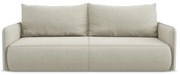 Kremowa rozkładana/ze schowkiem sofa 216 cm Nanea – Makamii