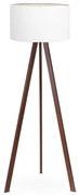 Lampa stojąca AYD 1xE27/60W/230V biała/brązowa