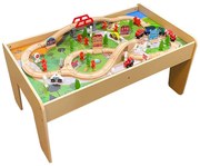 Drewniany stolik do zabawy