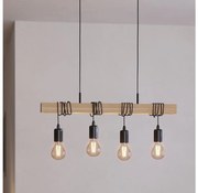 Eglo 43512 - Żyrandol na lince TOWNSHEND 4xE27/60W/230V