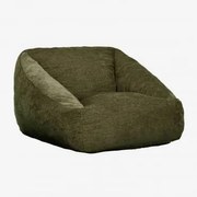 Pufa Fotel Tapicerowany Thiago ↔︎ 90 Cm & Szenil Sage Green - Sklum