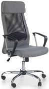 Szary wentylowany fotel do biurka regulowany G4-Z87