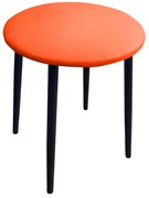 Taboret TRIX D20 pomarańczowy podstawa czarna