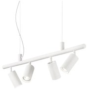 Ideal Lux - LED Żyrandol na lince DYNAMITE 4xGU10/7W/230V CRI 90 biały