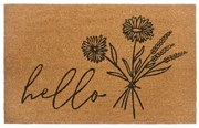 Wycieraczka z włókna kokosowego 75x45 cm Hello & Flowers – Hanse Home