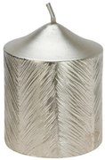 Świeca ozdobna z metalicznym wzorem, 5 x 6 cm