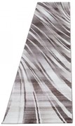 Dywan nowoczesny Parma linie brązowy 80 cm x 300 cm