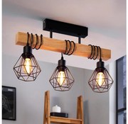 Eglo 44074 - Przysufitowy żyrandol TOWNSHEND 3xE27/60W/230V