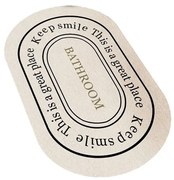 Kremowy aksamitny dywanik łazienkowy 60x100 cm – Mila Home