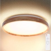 Brilagi - Ściemnialna lampa LED ALSON LED/72W/230V 3000-6500K dąb śr. 78 cm + pilot