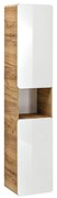 Słupek łazienkowy naturalny i biały - szer. 35 x gł. 32 x wys. 170 cm - ARUBA