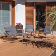 Zestaw mebli ogrodowych Harlem antracyt PATIO