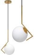 Lampa Sufitowa Wisząca Nowoczesna Szklana APP429-1CP Złota
