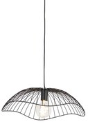 Designerska lampa wisząca czarna druciana 50 cm - PuaDesignerski Oswietlenie wewnetrzne