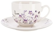 Biało-fioletowa porcelanowa filiżanka 280 ml Louka – Orion