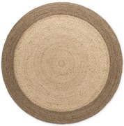 Dywan naturalny jutowy Jutta beżowy 100 cm x 100 cm koło