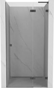 Mexen Lunar L drzwi prysznicowe uchylne prawe 105 cm, transparent, gun gray szczotkowany - 834L-105-000-66-00-P