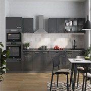 Aneks kuchenny antracyt wysoki połysk/antracyt 300x60x81.6 r-line