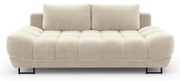 Beżowa 3-osobowa sofa rozkładana z aksamitnym obiciem Windsor &amp; Co Sofas Cirrus