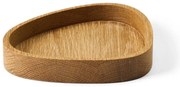 Drewniany pojemnik dekoracyjny w naturalnym kolorze 18x16x3 cm Curve M – LIND DNA
