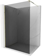 Mexen Kioto ścianka prysznicowa Walk-in 70 x 200 cm, grafit 8 mm, złota - 800-070-101-50-40