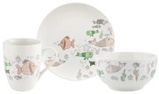 Florina 3-częściowy zestaw porcelany Rybki