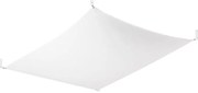 Biała lampa sufitowa z tekstylnym kloszem 80x105 cm Viva – Nice Lamps