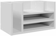 Biały organizer z przegródkami na biurko M6-C93