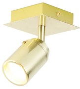 Nowoczesny reflektor łazienkowy mosiądz kwadratowy IP44 - Ducha