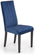 Granatowe pikowane krzesło welurowe B3-F36