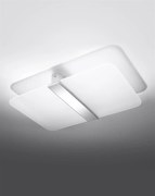Plafon AZALIA szklany biały SOLLUX  LIGHTING
