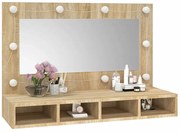 Toaletka na biurko z półkami dąb sonoma K0-Z71