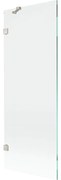 Mexen Lunar parawan nawannowy 1-skrzydłowy 70 x 150 cm, transparent, nikiel szczotkowany - 897-070-000-97-00