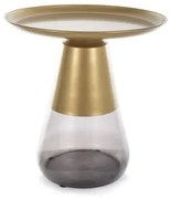 Stolik kawowy TIFFANY A GOLD 50x50 złoty/czarny SIGNAL