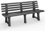 Ławka ogrodowa ORCHIDEA, 145x49x74cm, antracytowa I.P.A.E-Progarden