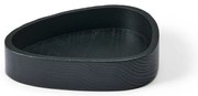 Czarny drewniany pojemnik dekoracyjny 14x12,5x3 cm Curve S – LIND DNA