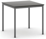 Stół jadalniany, 80x80 cm, ciemnoszara podstawa, wenge