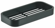 GEDY 321814 Inteligentna półka pod prysznic, 24,1x 3 x 11,1 cm, czarna matowa
